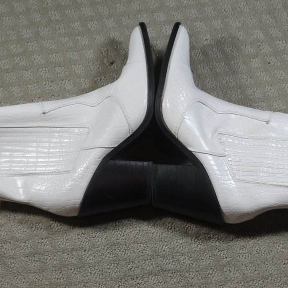 asos Size 8 White 3.5" Heeled Boots - Picture 4 of 7